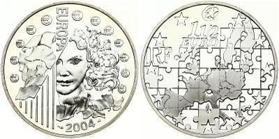 ✅Francie 1 1/2 euro 2004 Expanze EU - Ag stříbro