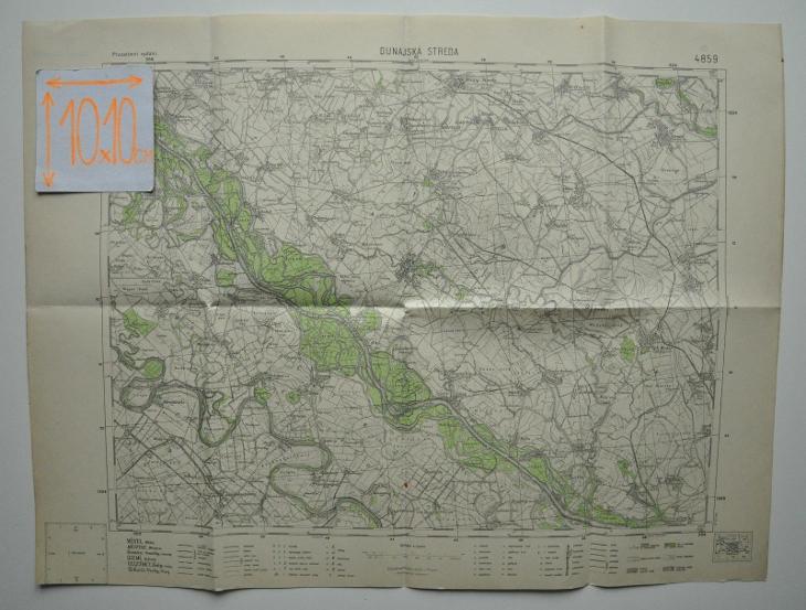 DunajskÁ Streda VeĽkÝ Meder JiŽnÍ Slovensko VojenskÁ Mapa 1945 Aukro 6160