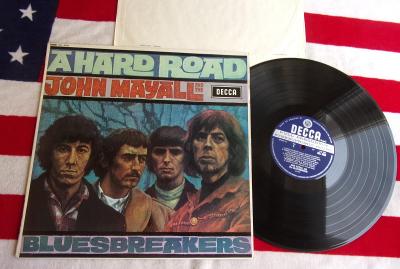 ☀️ LP: JOHN MAYALL & BLUESBREAKERS - A HARD ROAD, NM- 1vyd ENGLAND1967