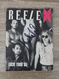 LUCIE TOUR 90 - sešitek REFLEX - podpisy autogramy