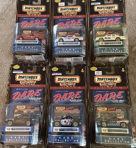 6x Matchbox D.A.R.E. Collectibles ,,MIX" (Chevrolet, Ford, Pontiac)