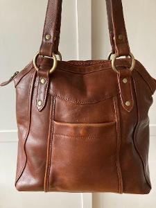 Vintage taška/kabelka z pravé kůže, Anglie