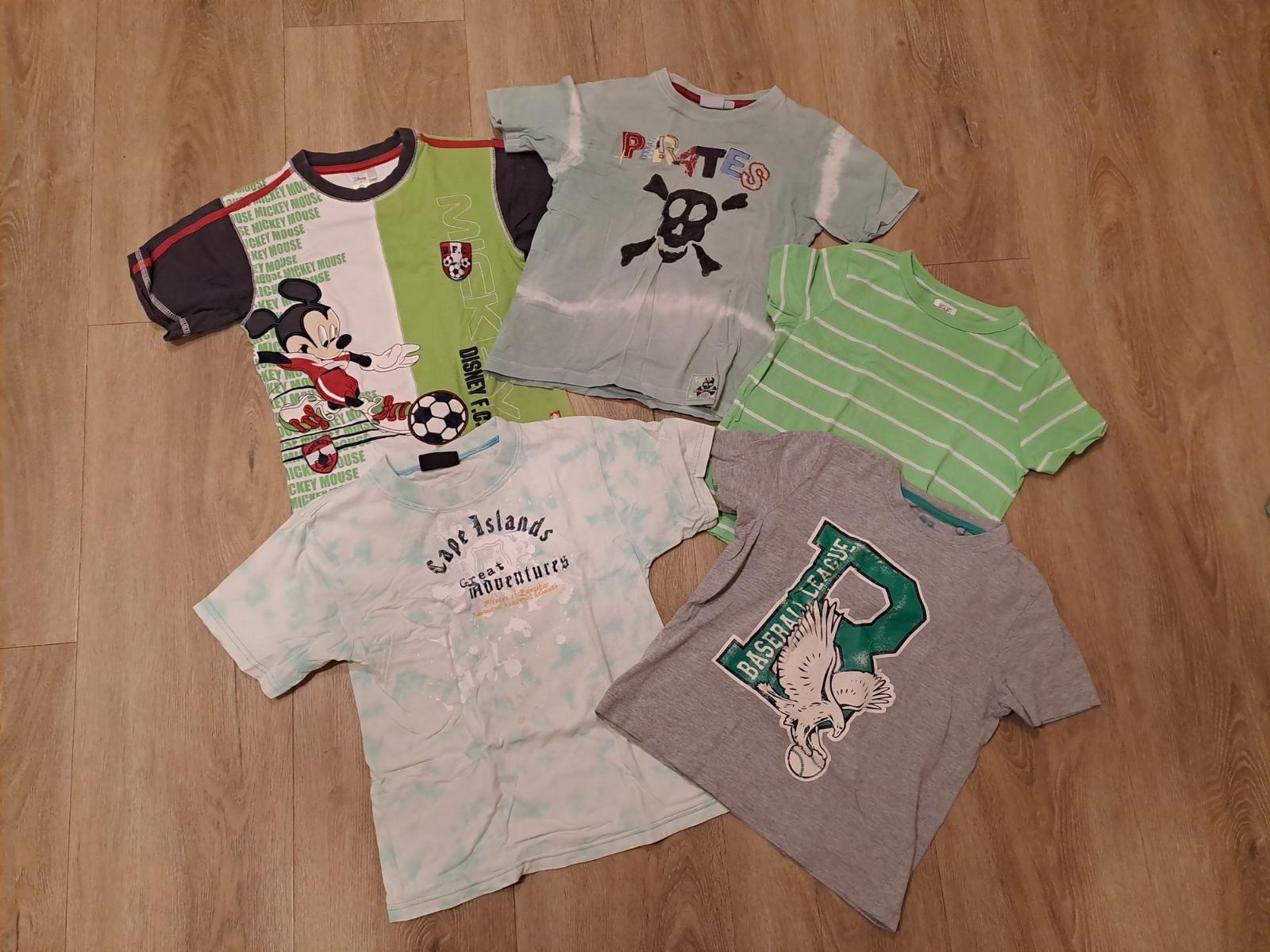Set tričiek na chlapca veľ. 116, 5 ks - Oblečenie pre deti