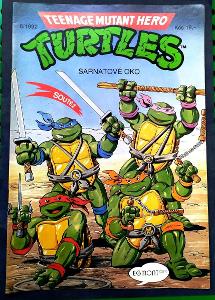 Komiks THURTLES želvy ninja č. 6/ 1992 Egmont pěkný stav, hledaný