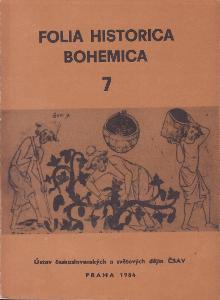 Folia Historica Bohemica 7, historie, geografie