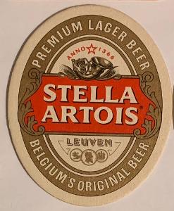 Pivní tácek Stella Artois