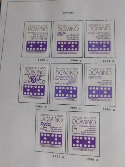 8# Zápalkové Nálepky : Domino - Zberateľstvo