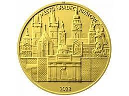 Zlatá minca Hradec Králové prevedenie PROOF - Numizmatika