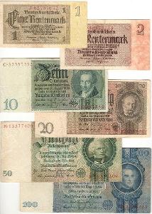 SESTAVA BANKOVEK 12 - Německo, říšské Marky 1929-1937 !