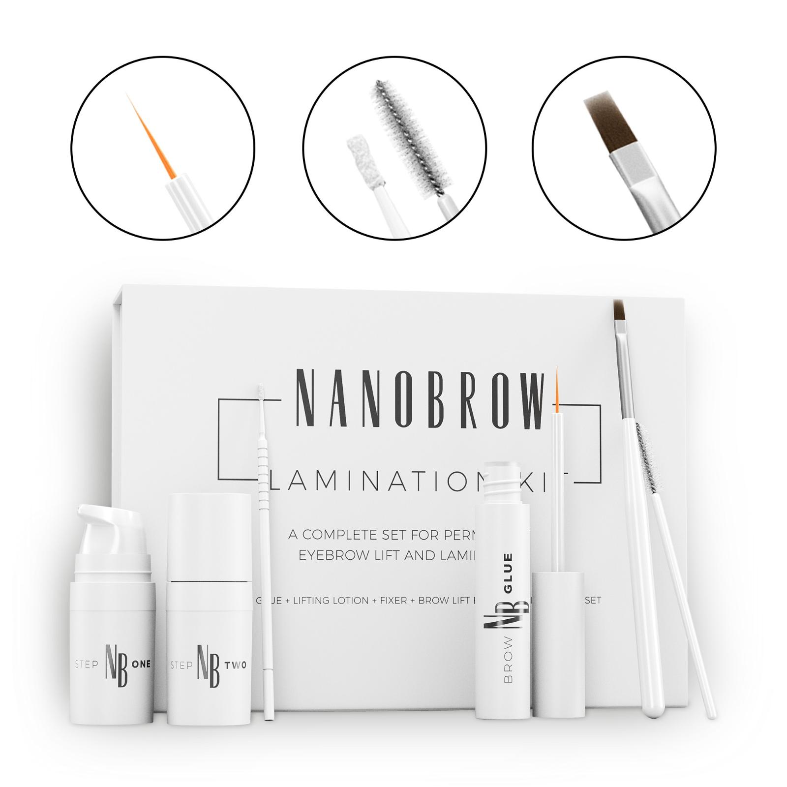 Sada na úpravu a laminaci obočí Nanobrow Lamination Kit  - Make-up