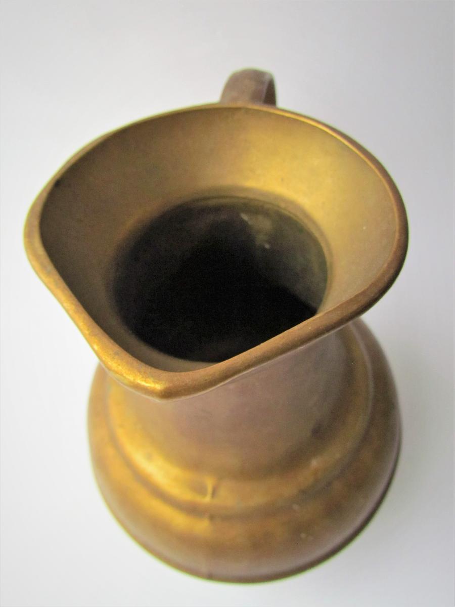 Vintage bronzový džbán 1,3 L. výška 17 cm - Starožitnosti