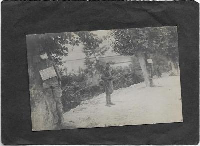 Oběšení vojáci - originál staré foto