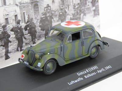 Simca 8 ambulance 1939 Luftwaffe  IXO  Altaya ARMY 1:43 A055