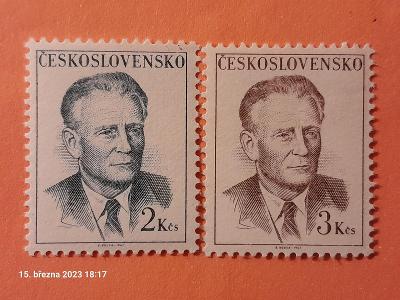 ČSR II, Prezident A. Novotný, 1967, Pof. 1652-3, svěží **, kat 8 Kč