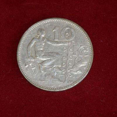 strieborná minca, 10kč 1932