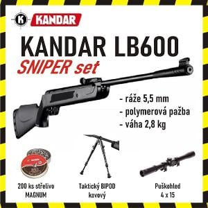 Vzduchovka KANDAR LB600 (5,5mm) " SNIPER set" *** TOP CENA ***