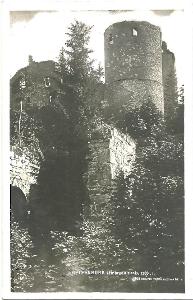 Helfenburk zř. hradu rok 1930