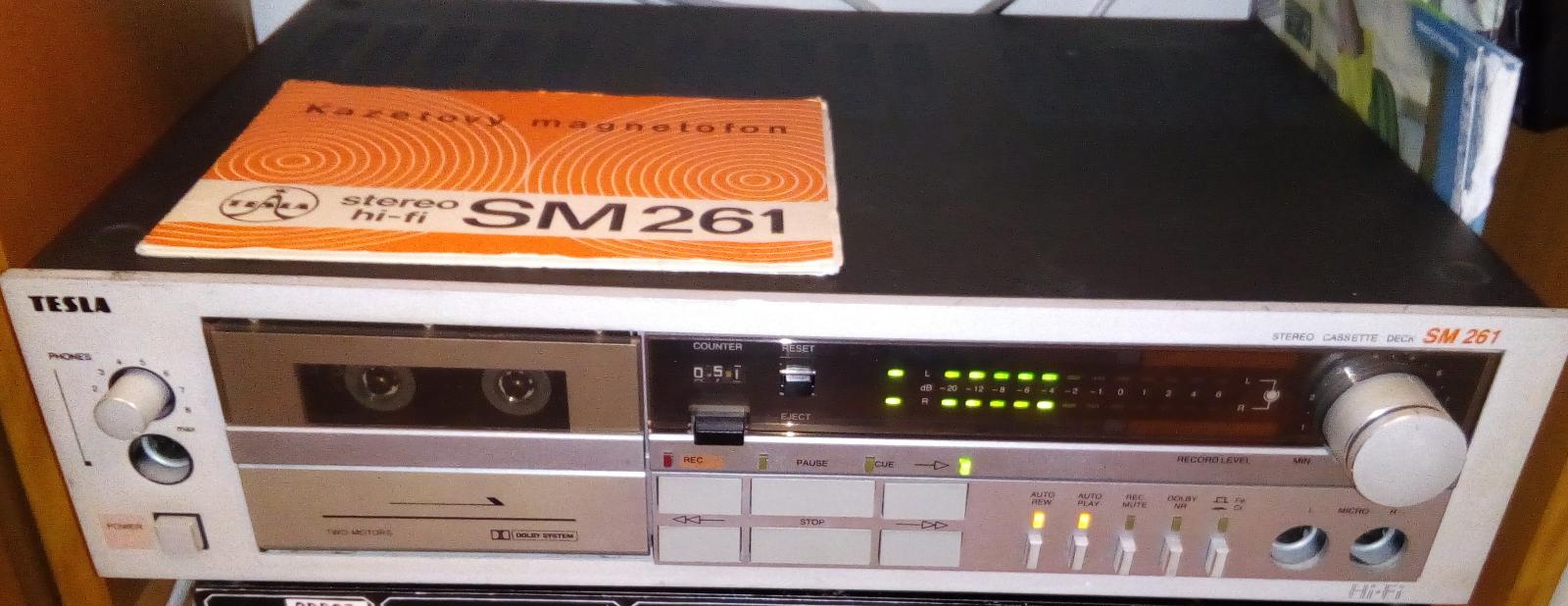 Kazetový magnetofon TESLA SM261 - TV, audio, video