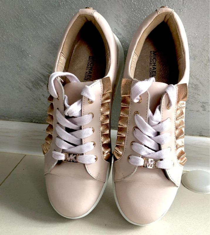 Krásné růžové kožené botky Michael kors vel. 36-37 - Dámské boty