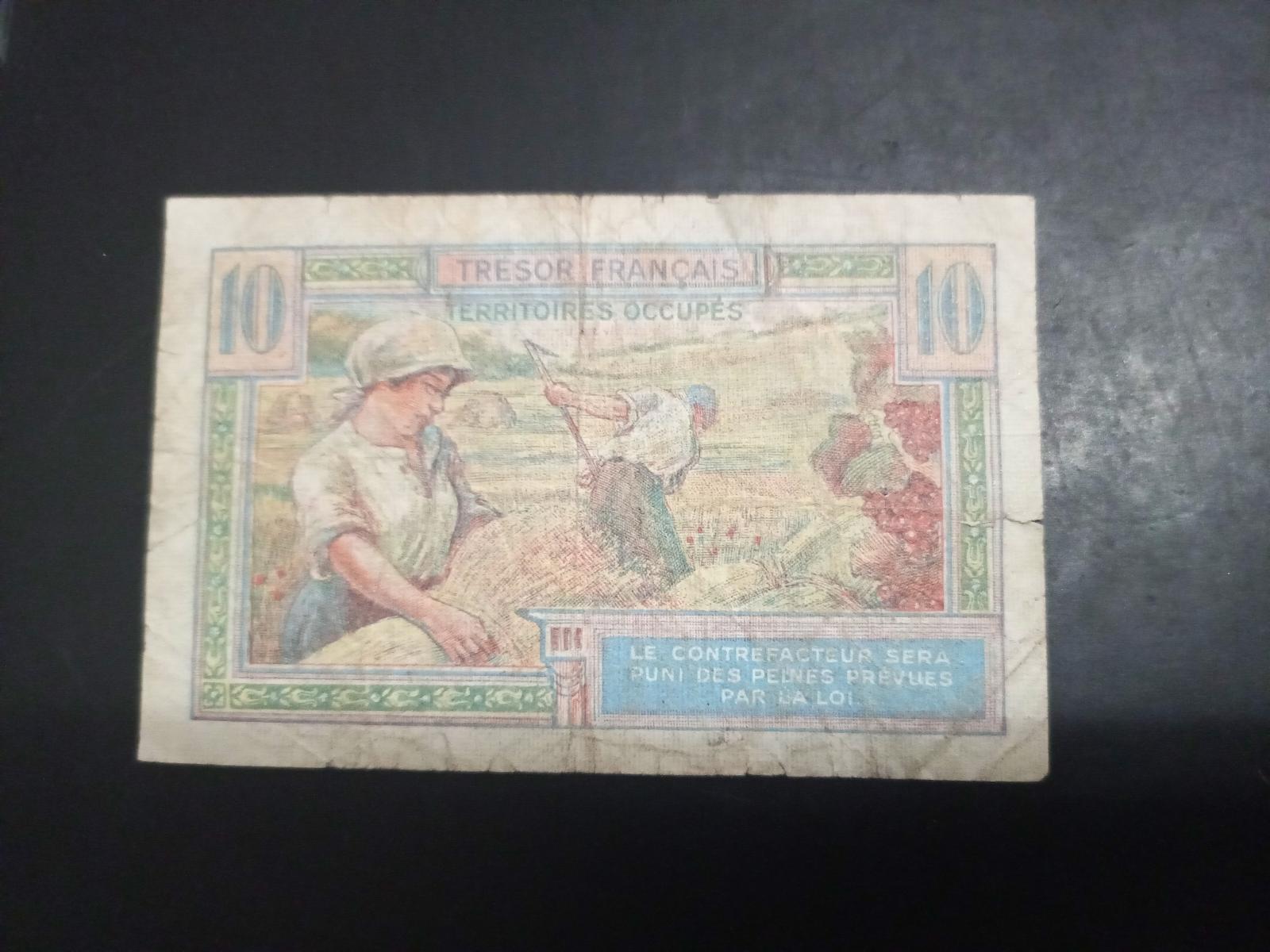 10 francs Territoires Occupes-Saar 1947. - Bankovky