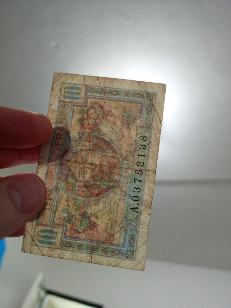 10 francs Territoires Occupes-Saar 1947. - Bankovky