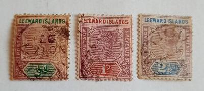 Leeward Islands, 1890, č. 1-3