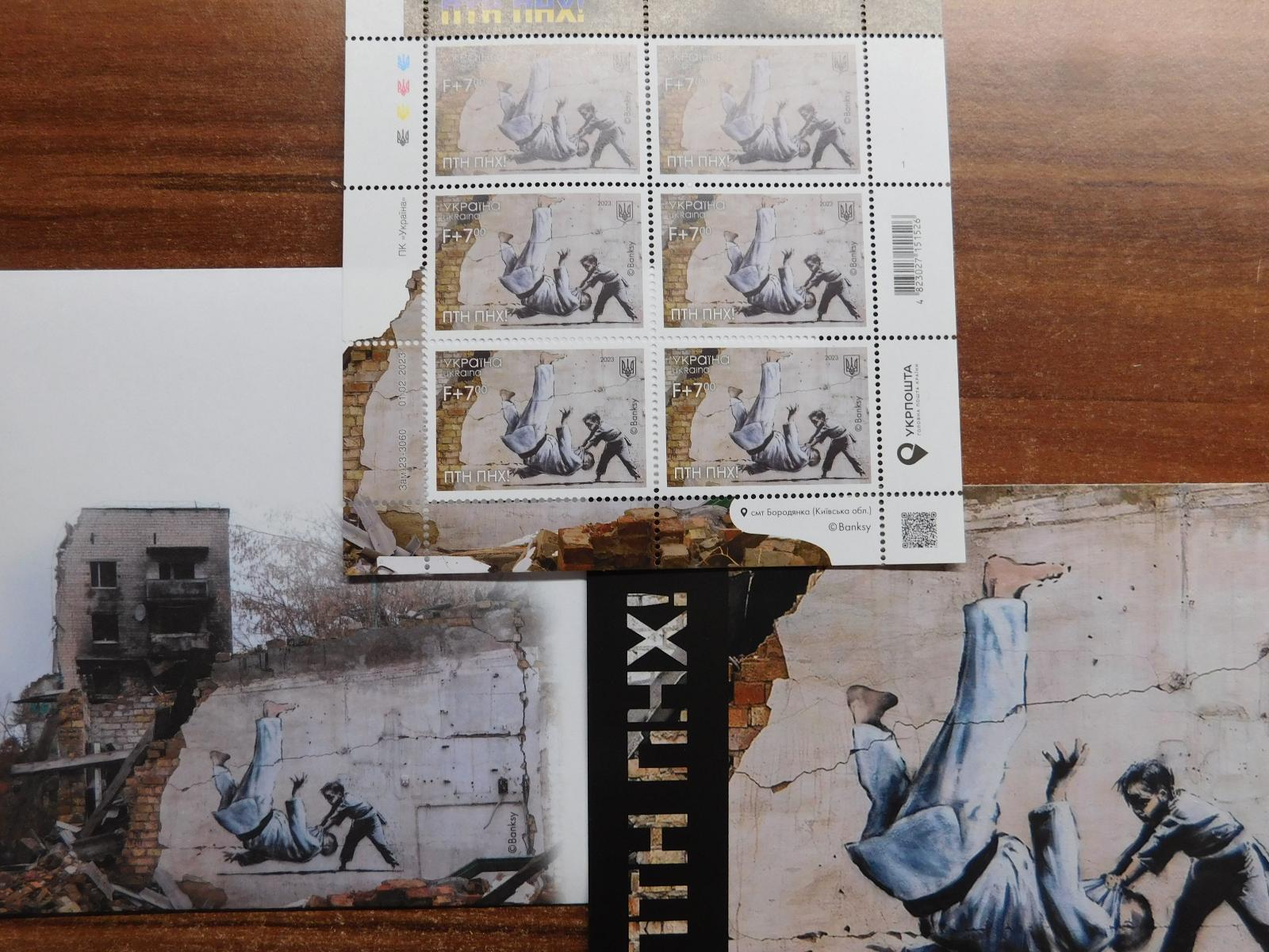 Putin. Ukraina. Výročné známky, pohľad, obálka. Výročie ruskej invázie - Známky