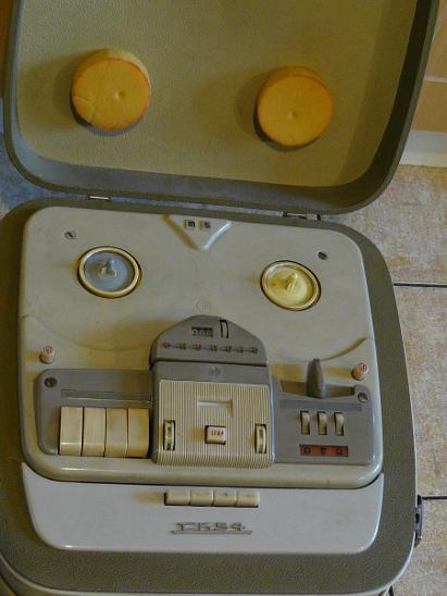 GRUNDIG TK54 - kotoučový magnetofon, pěkný stav, 1959-1961 - Starožitnosti