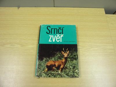 Kniha, učebnice SRNČÍ ZVĚŘ,J. Nečas,myslivost,lov, paroží, fotky 1963