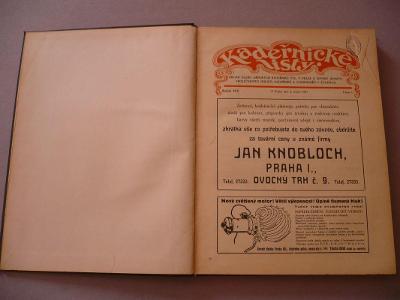 Kadeřnické listy, roč. XXV. (1937) - (kadeřnictví, mó
