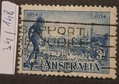 Austrálie, 1934, č.148, století státu Victoria