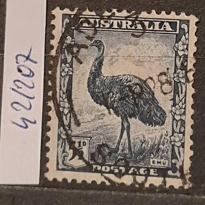 Austrálie, 1942, č. 207, pštros emu