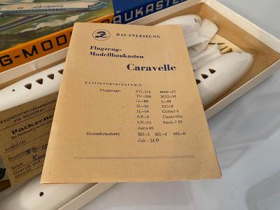 VEB Flugzeug Caravelle kit, rok 1966, DDR