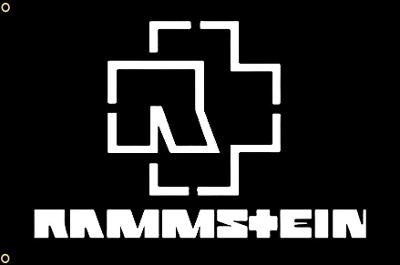 Vlajka kapely Rammstein a její logo