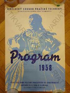 Umělecký soubor pražské techniky - Program 1958