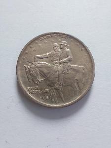 Vzácnější Americký  pamětní 1/2 dolar 1925 , Stone mountain , Ag
