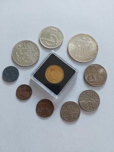 Komplet mince  I. Republiky v 0/0 včetně Sv. dukátu 1931  !!  