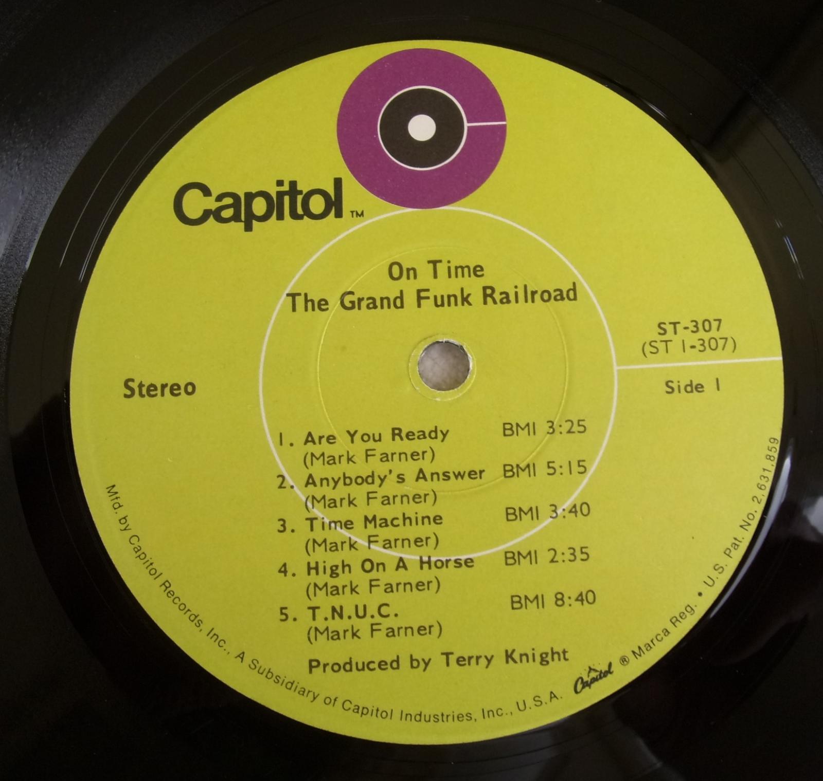 ⭐️ LP: GRAND FUNK RAILROAD - ON TIME, jako nová NM, 1press Win USA1969 - LP / Vinylové desky