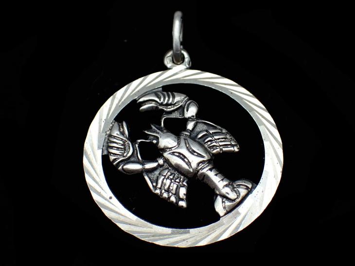 Stříbrný přívěšek- znamení rak/ zvěrokruh - Starožitné šperky