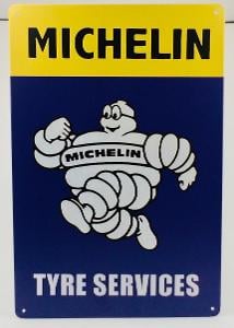 nová plechová retro cedule Michelin Tyres Service - 20x30cm