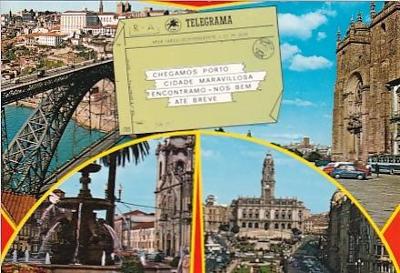 Španělsko, pohledy měst ze série " Telegram ", 10 ks, 