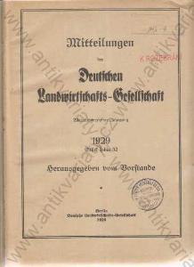 Mitteilungen der Deutschen 1929
