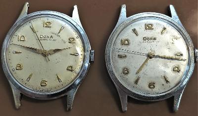 2 x švýcarské hodinky Doxa - dvojčata se stejné série