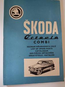 Škoda Octavia combi seznam náhradních dílů - NOVÁ!