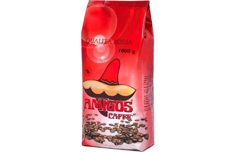 italská zrnková káva Amigos Qualita Rossa  1000g - Potraviny
