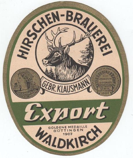 Waldkirch - Hirsch 02 - Pivo a související předměty