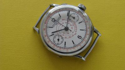 Jednotlačitkový chronograf Nicolet Watch se smaltovaným číselníkem