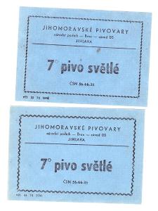 Sběratelství-Nápojový průmysl-pivo-etikety-Česko po 1948