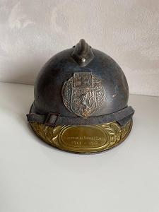 Československý legionář helma Adrian 1915 veteránský štítek orig.
