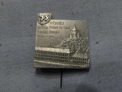 12- Starý odznak-příležitostní -ZALOŽENÍ FABRIKY NA TABÁK  B.ŠTIAVNICA